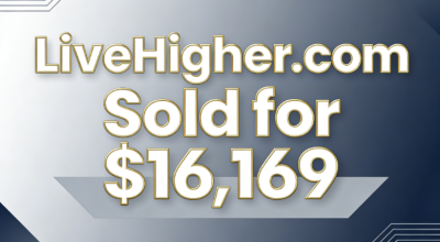 LiveHigher.com Sold for $16,169: Domain Name Emphasizing a Positive Lifestyle Gains Popularity