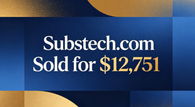 Substech.com Sold for $12,751 via GoDaddy