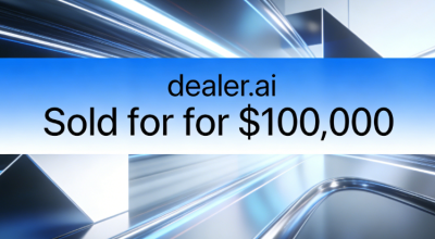 dealer.ai Sold for $100,000! The Major Trend of AI Empowering Traditional Industries