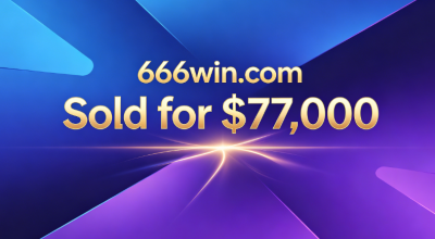 666win.com Sold for $77,000: Premium Domain Name Combining Numbers and Auspicious Words