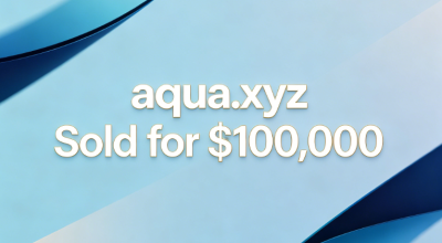 aqua.xyz Sold for $100,000! Water-Themed Domain Value Highlighted