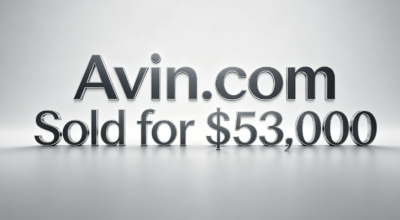 Avin.com Sold for $53,000, Suitable for Multiple Business Applications