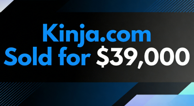 Kinja.com Sold for $39,000 via DropCatch