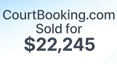 CourtBooking.com Sold for $22,245, Precise Domain Name Fits the Sports Booking Sector