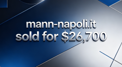 The Italian domain name mann-napoli.it sold for $26,700: A Dual Value of Geography and Culture