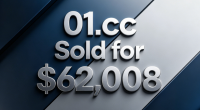 Short Domain Name 01.cc Sold for $62,008: The Value of Two Zeros and a "Connection"