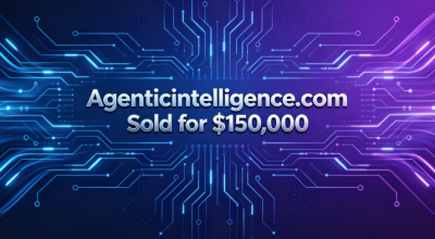 Agenticintelligence.com Sold for $150,000, AI Domain Surges in Popularity