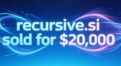 The domain recursive.si sold for $20,000, highlighting its technological value