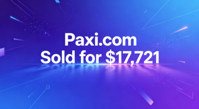 Paxi.com Sold for $17,721: A Treasure Domain Beyond "Paxi"