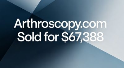 Arthroscopy.com Sold for $67,388: Decoding the Core Value of a Medical "Terminology" Domain