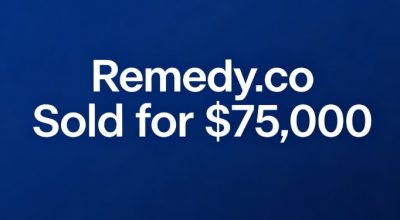 Remedy.co Sold for $75,000, Highlighting the Value of Premium Word Domains