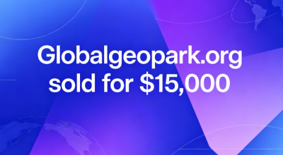 The domain name globalgeopark.org was sold for $15,000, perfectly aligning with the global geopark sector