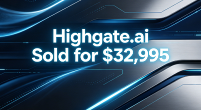 Highgate.ai Sold for $32,995, Another "Hardcore" Transaction in the AI ​​Domain Market