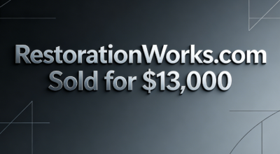 RestorationWorks.com Sold for $13,000 via DomainMarket.com