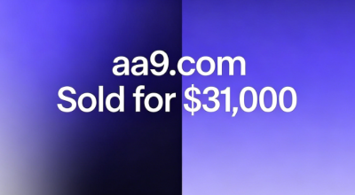 aa9.com Sold for $31,000! Diverse Commercial Application Scenarios