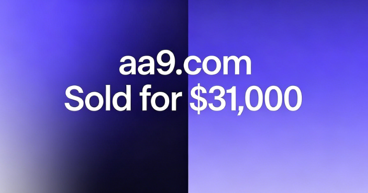 aa9.com Sold for $31,000! Diverse Commercial Application Scenarios ...