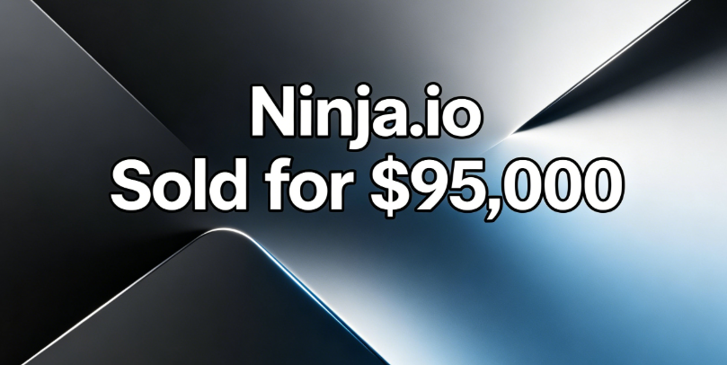 Short Domain Name Ninja.io Sold for ,000: The "Ninja" Economics Behind Minimalism