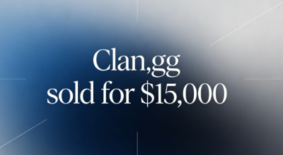 The domain clan.gg sold for $15,000, perfectly aligning with its esports community positioning
