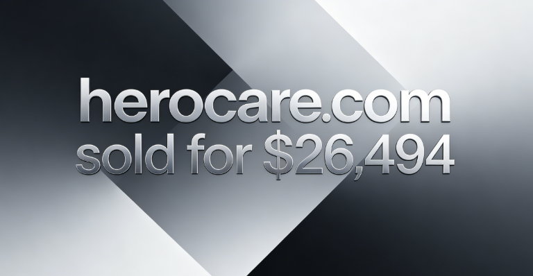 The premium domain name herocare.com was sold for ,494 through Sedo