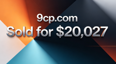 9cp.com Sold for $20,027 via GoDaddy