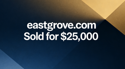 eastgrove.com Sold for $25,000, Suitable for Multiple Industries