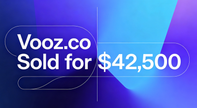 Vooz.co Sold for $42,500 via GoDaddy