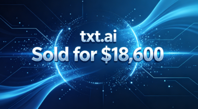 Txt.ai Sold for $18,600, Another Short AI Domain Transaction
