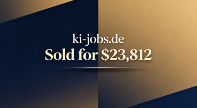 ki-jobs.de Sold for $23,812, Highlighting the Value of German AI Recruitment Domains