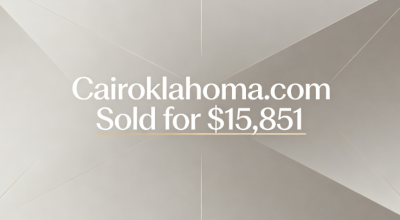 Cairoklahoma.com Sold for $15,851: The Value of Geography and Organization Combined