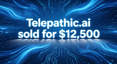 Long-term holding finally pays off! Telepathic.ai sold for $12,500