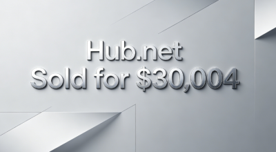 Hub.net Sold for $30,004, Highlighting the Value of Core Industry Keywords