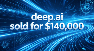The premium AI domain deep.ai sold for $140,000, highlighting its value in the AI ​​sector