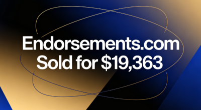 Endorsements.com Sold for $19,363 via GoDaddy