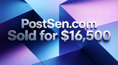 PostSen.com Sold for $16,500 via DropCatch