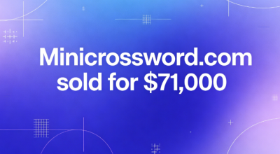 Minicrossword.com sold for $71,000, triggering another surge in the keyword domain name market