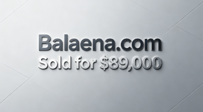 Commercial Value of a Classic Latin Root: Balaena.com Sold for $89,000