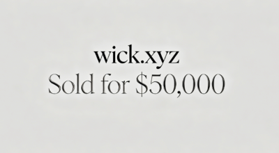 wick.xyz Sold for $50,000, Short .xyz Domains Continue to Gain Popularity