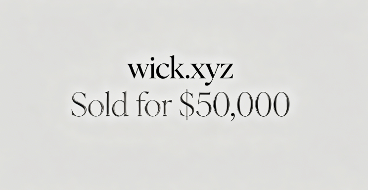 wick.xyz Sold for ,000, Short .xyz Domains Continue to Gain Popularity