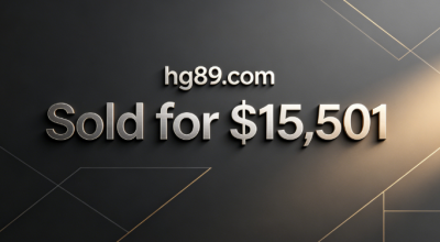 hg89.com Sold for $15,501: A Clever Harmony of Letters and Numbers