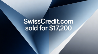 The domain name SwissCredit.com sold for $17,200