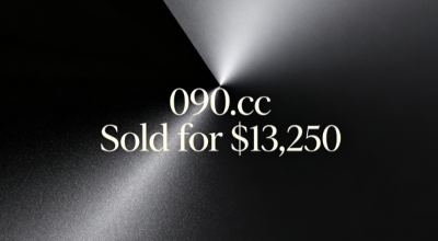 090.cc Sold for $13,250 via GoDaddy