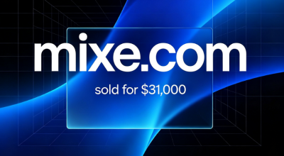 The short and creative domain name mixe.com sold for $31,000