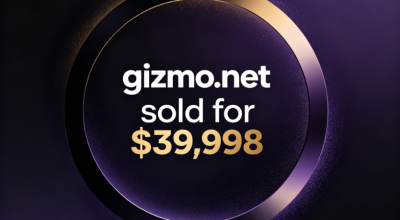 The premium generic domain name gizmo.net was sold for $39,998, demonstrating the domain's inherent value