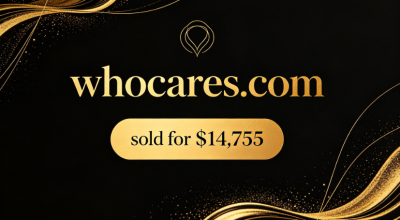 The generic, colloquial domain name whocares.com sold for $14,755
