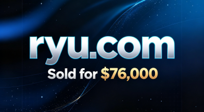 ryu.com Sold for $76,000! Short, Premium Domain with Cultural Significance and Commercial Value