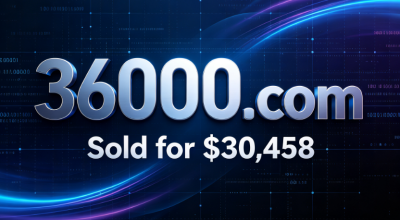 36000.com Sold for $30,458; Numerical Meaning Highly Sought After