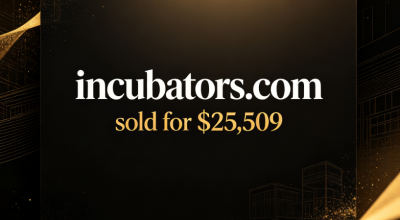 The domain name incubators.com was sold for $25,509 through GoDaddy