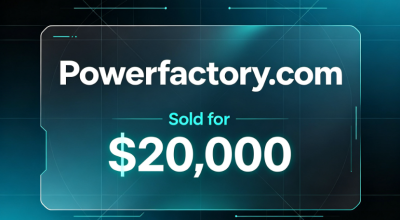 Powerfactory.com Sold for $20,000 via Afternic