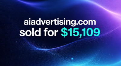 aiadvertising.com sold for $15,109, highlighting the value of a premium keyword domain in the AI ​​marketing sector