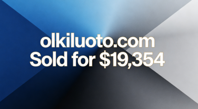 Industry Landmark Domain: olkiluoto.com Sold for $19,354